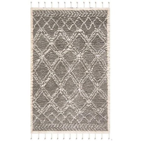 Safavieh 4 x 6 ft. Rectanglar Casablanca Shag Rug Grey & Ivory CSB478F-4